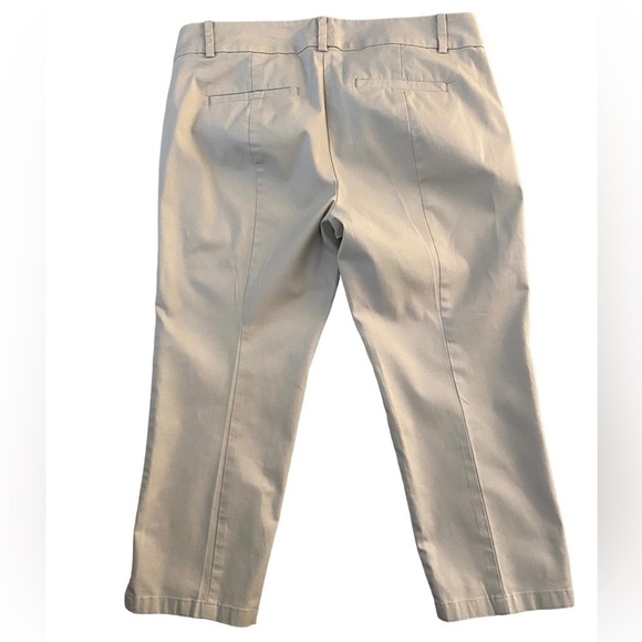 ANN TAYLOR Cambridge Crop Capri Tan Beige Pant Women 6P 6 Petite - Picture 3 of 8